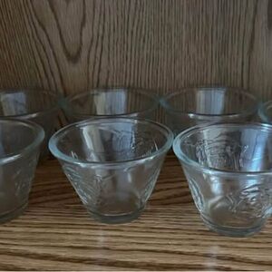 Set of Clear Glass Bowls